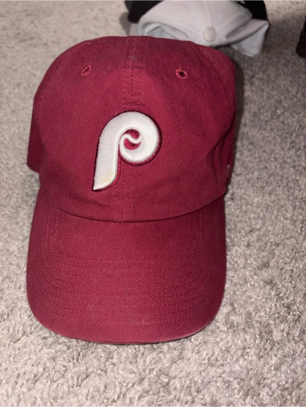 47 Brand Philadelphia Phillies Maroon Baseball Hat Adjustable Flexfit MLB Cap